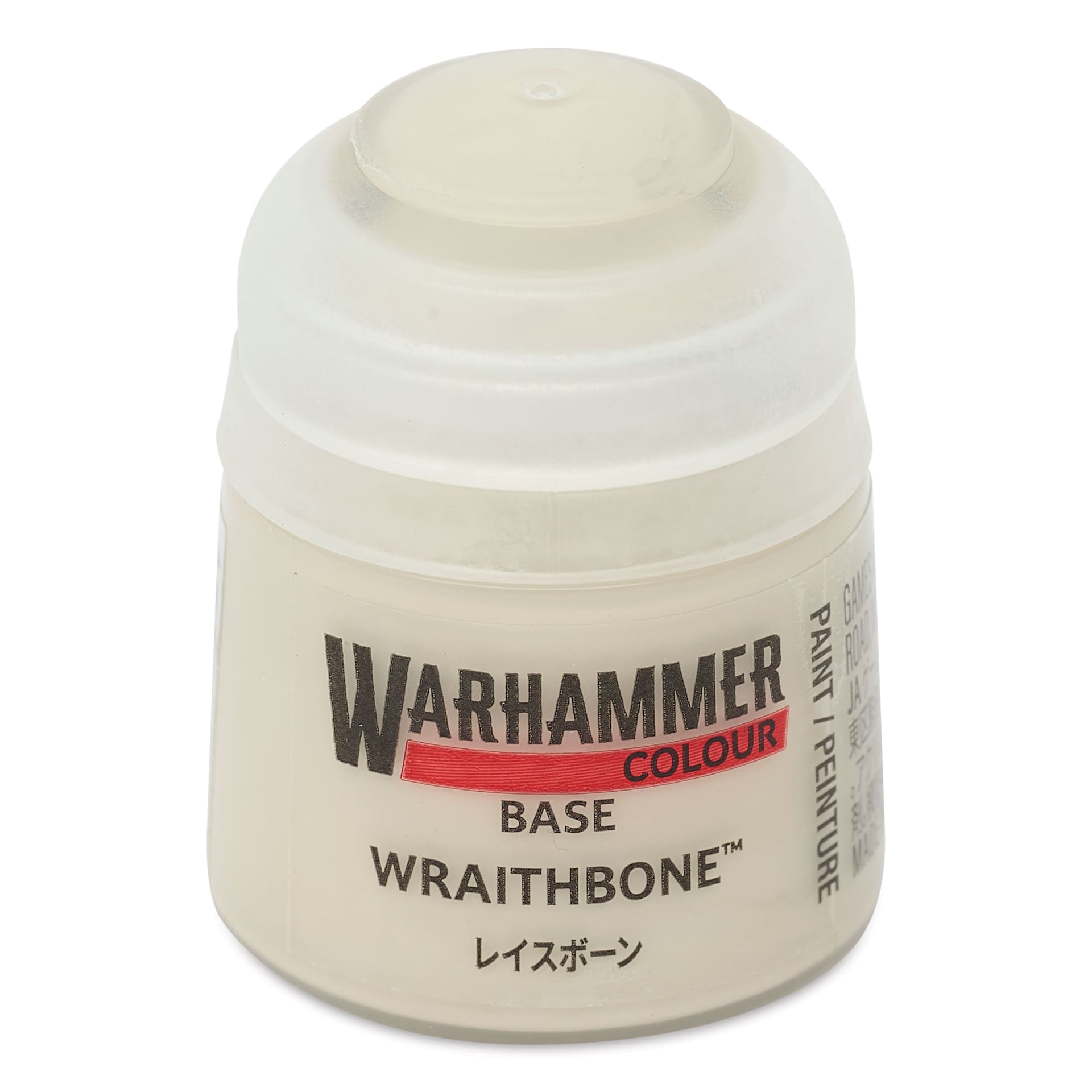 Warhammer Base Acrylic Paint - Wraithbone, 12 ml jar