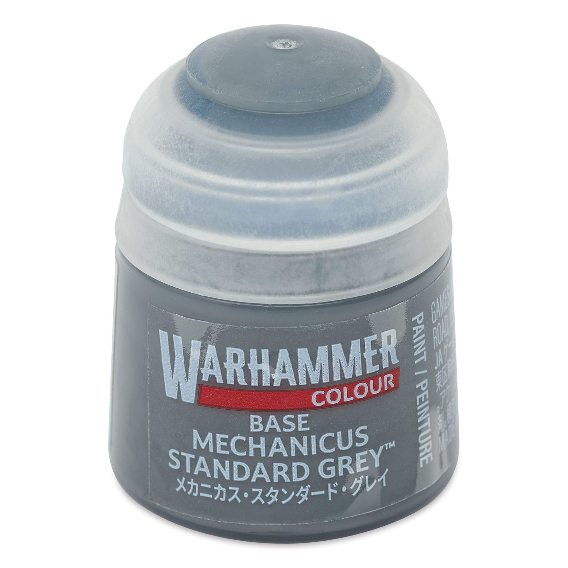 MCNC STRD GRY 12MLWarhammer Base Acrylic Paint - Mechanicus Standard Grey, 12 ml jar
