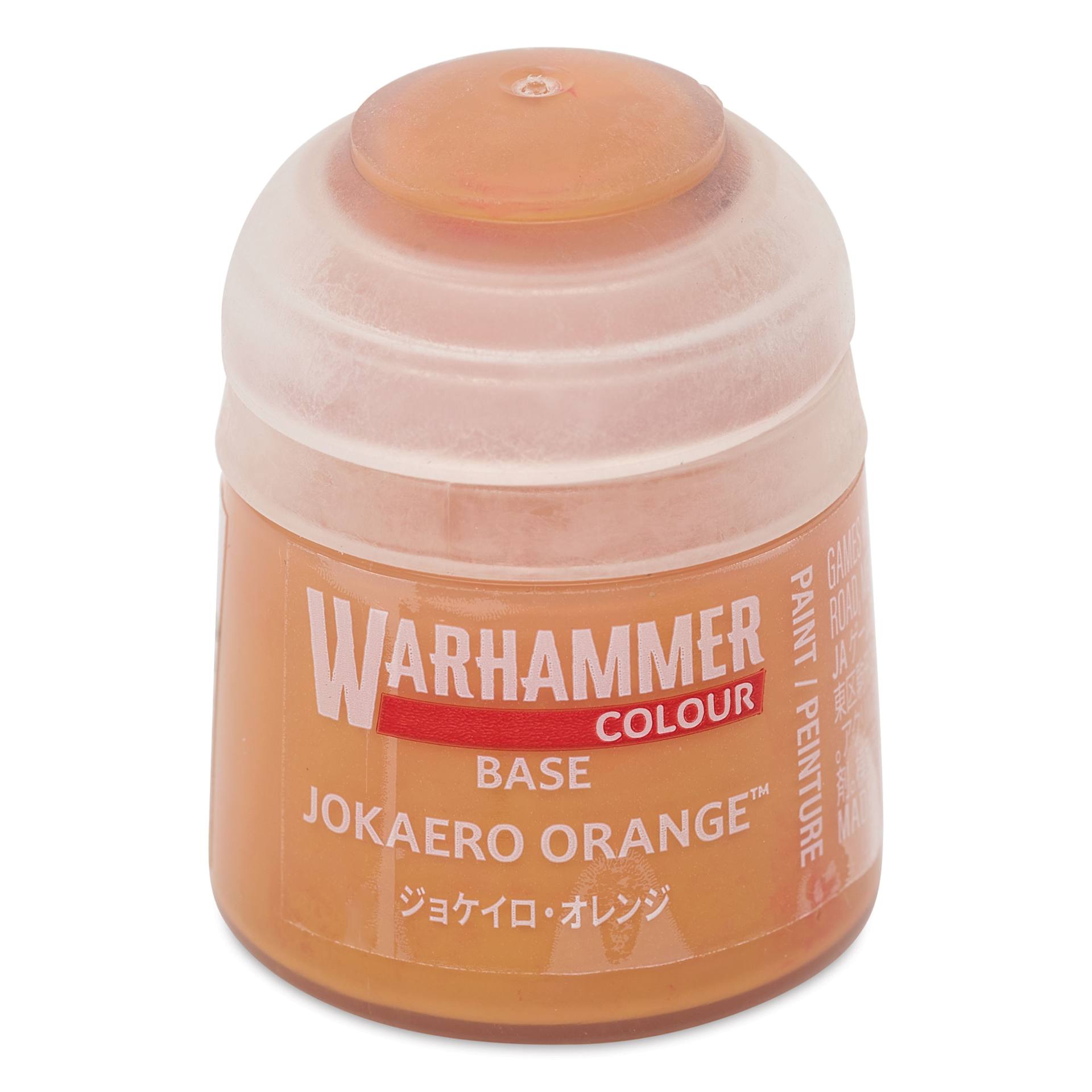 Warhammer Base Acrylic Paint - Jokaero Orange, 12 ml jar