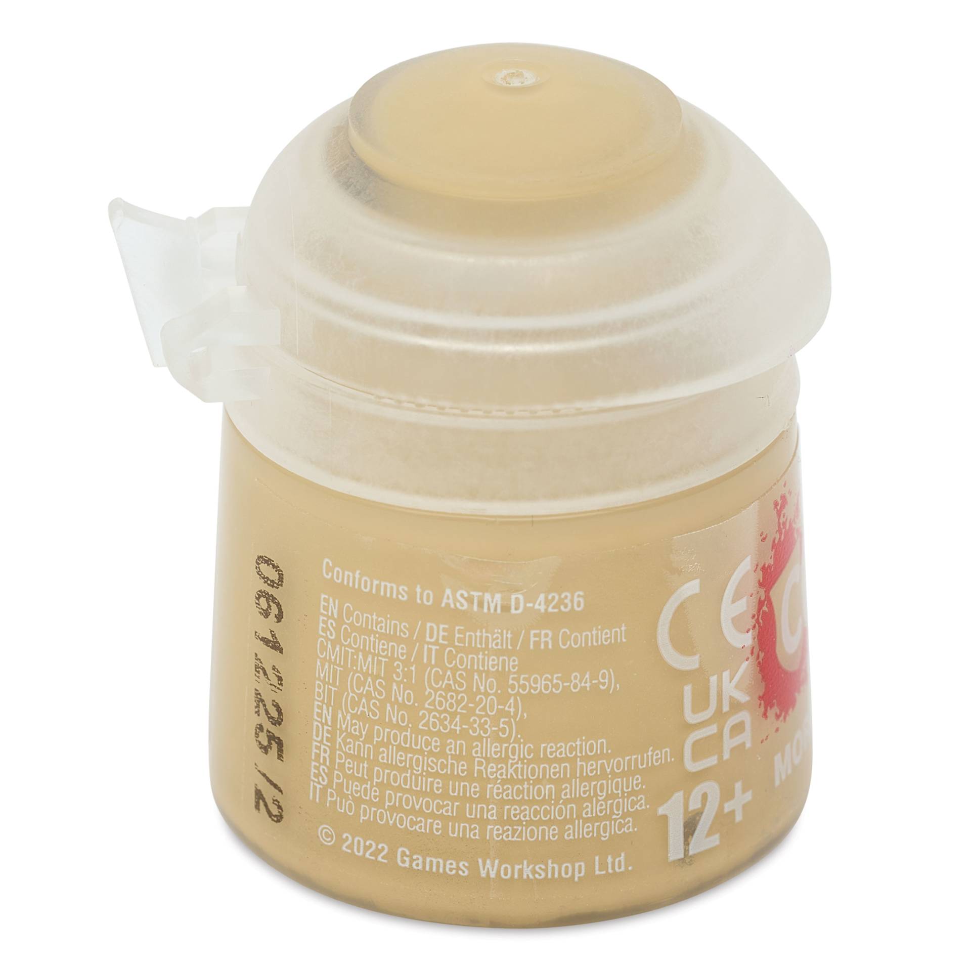 Warhammer Base Acrylic Paint - Morghast Bone, 12 ml jar back