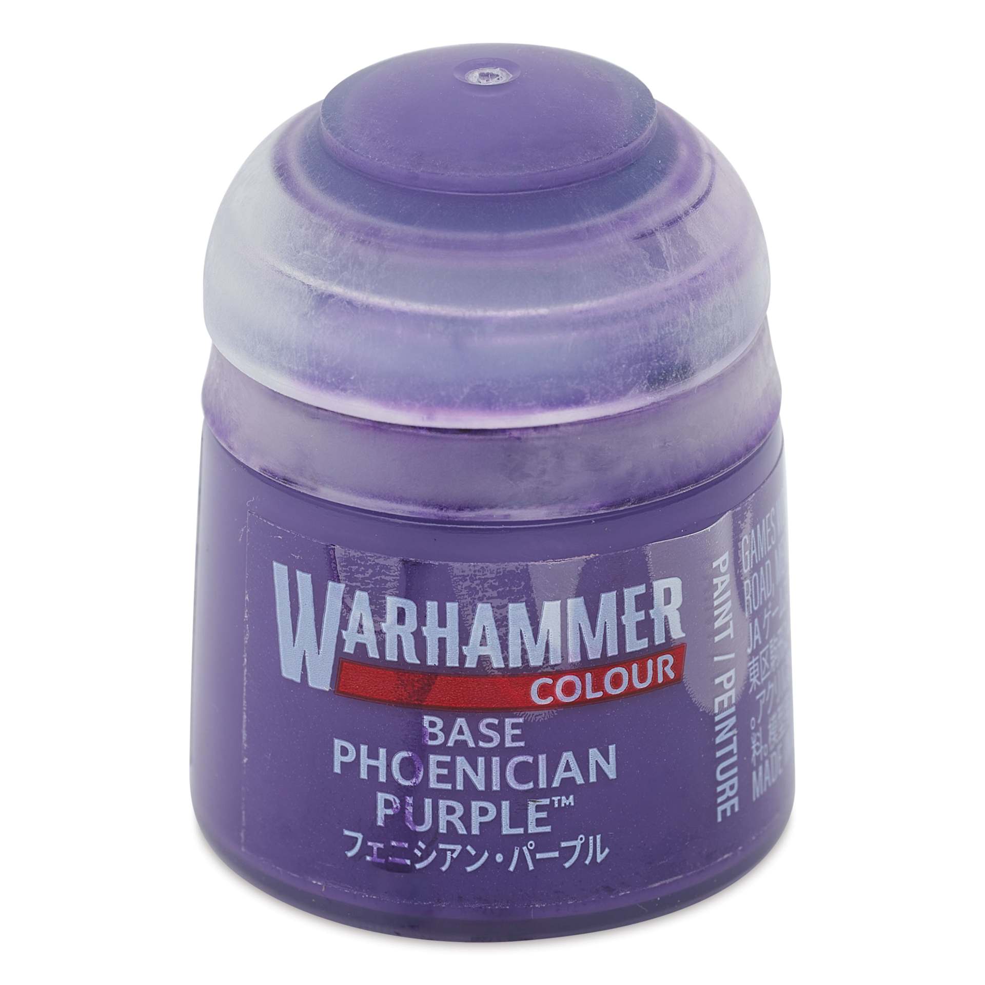 Warhammer Base Acrylic Paint - Phoenician Purple, 12 ml jar