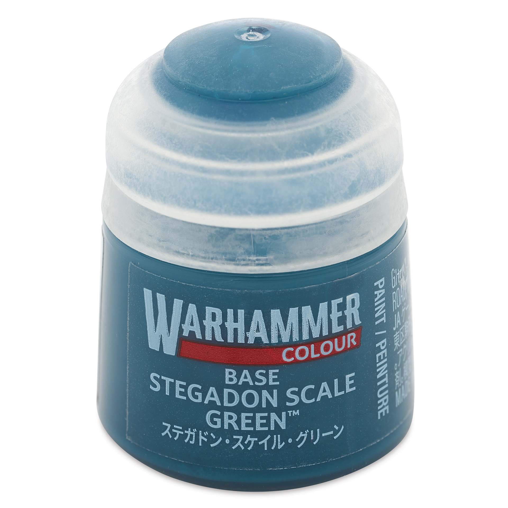 Warhammer Base Acrylic Paint - Stegadon Scale Green, 12 ml jar