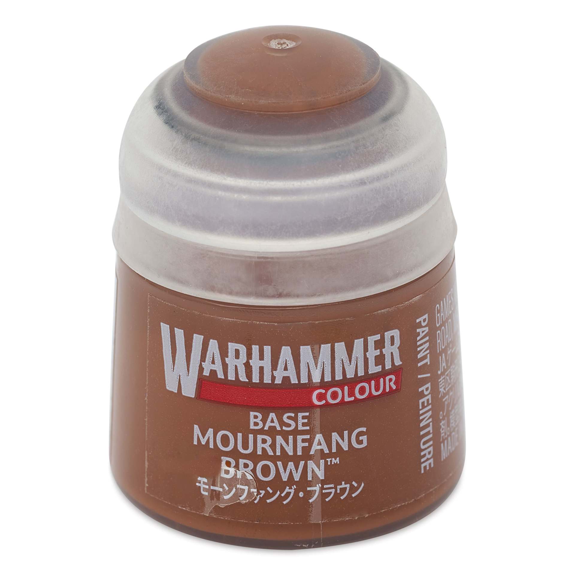 Warhammer Base Acrylic Paint - Mournfang Brown, 12 ml jar