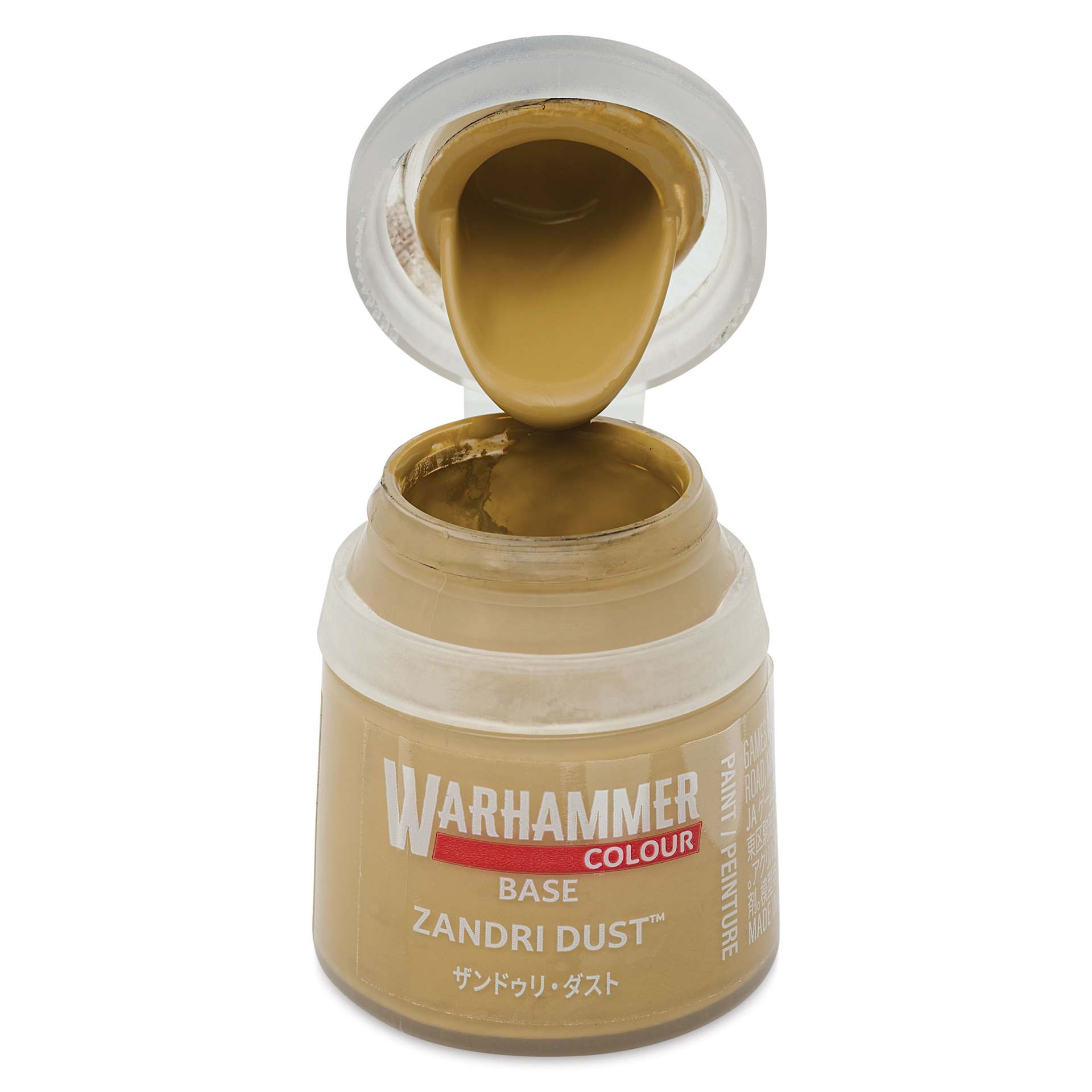 Warhammer Base Acrylic Paint - Zandri Dust, 12 ml jar open