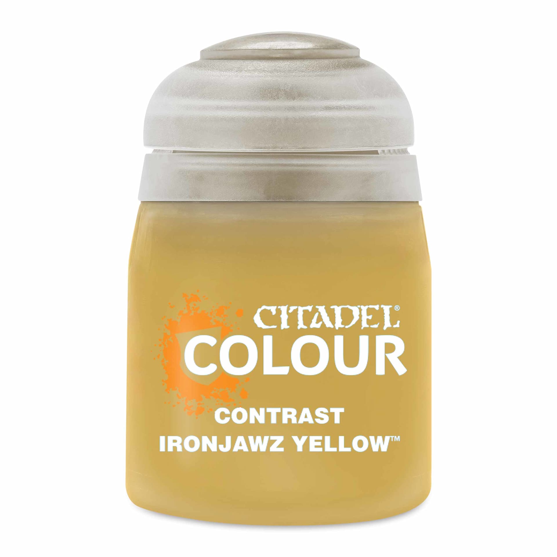 Citadel Contrast Acrylic Paint - Ironjawz Yellow, 18 ml
