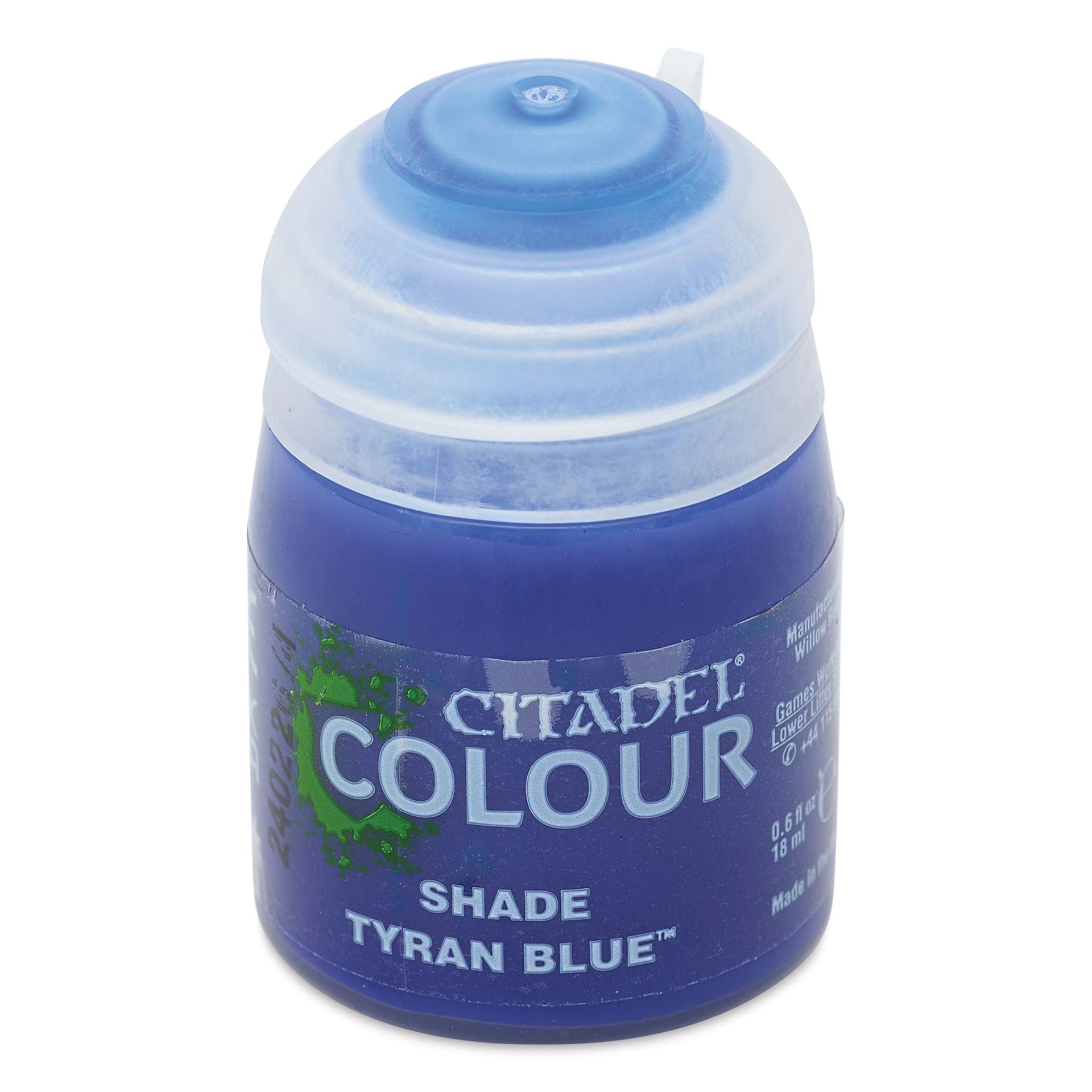 Citadel Shade Acrylic Paint - Tyran Blue, 18 ml, bottle, front