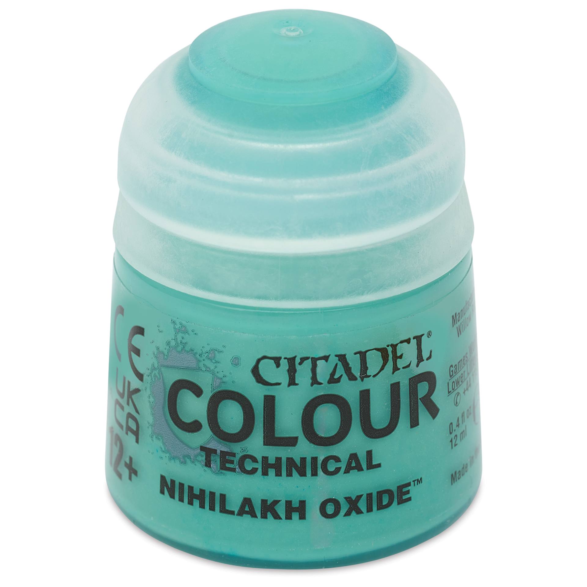 Citadel Technical Acrylic Paint - Nihilakh Oxide, 12 ml, front of bottle