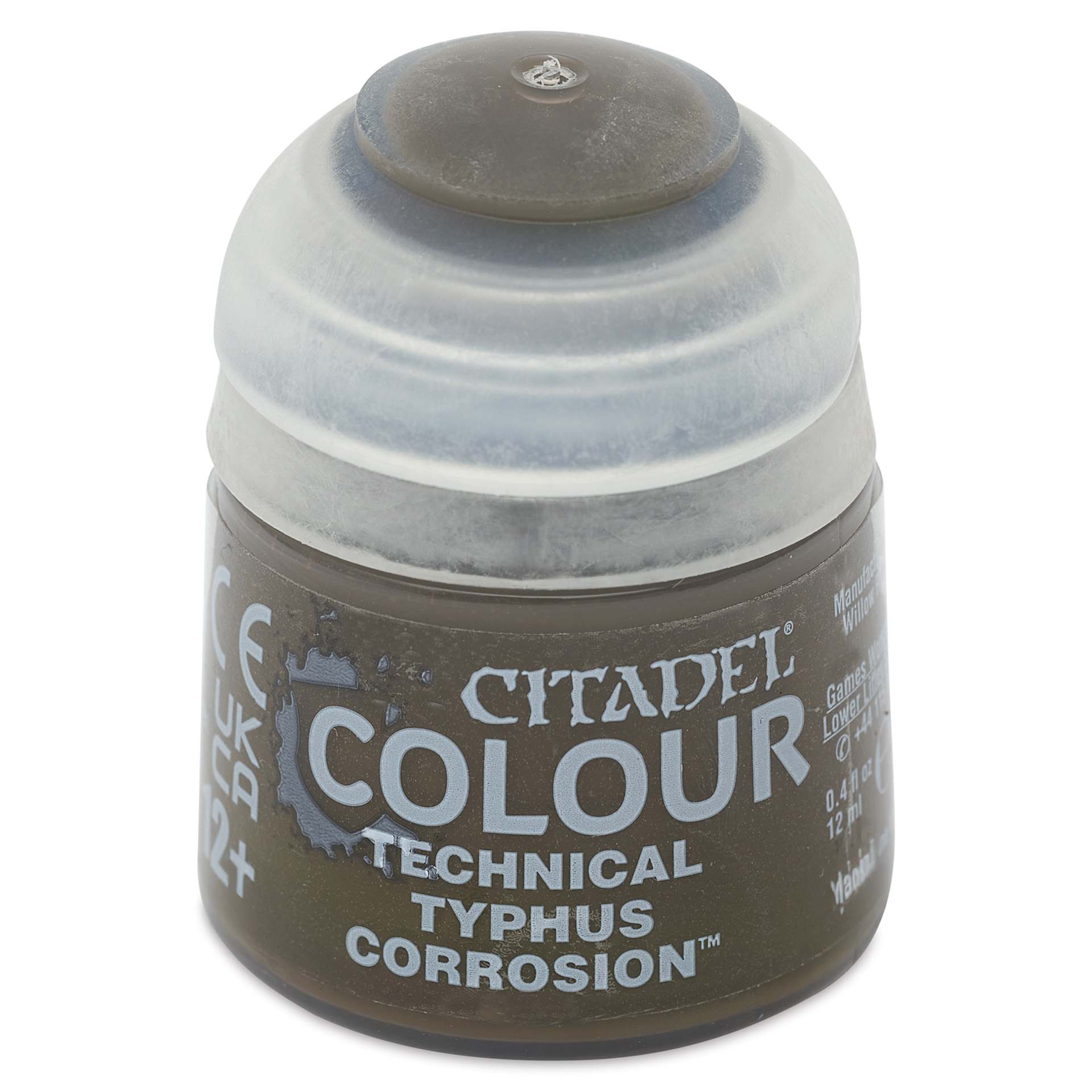 Citadel Technical Acrylic Paint - Typhus Corrosion, 12 ml, front of bottle