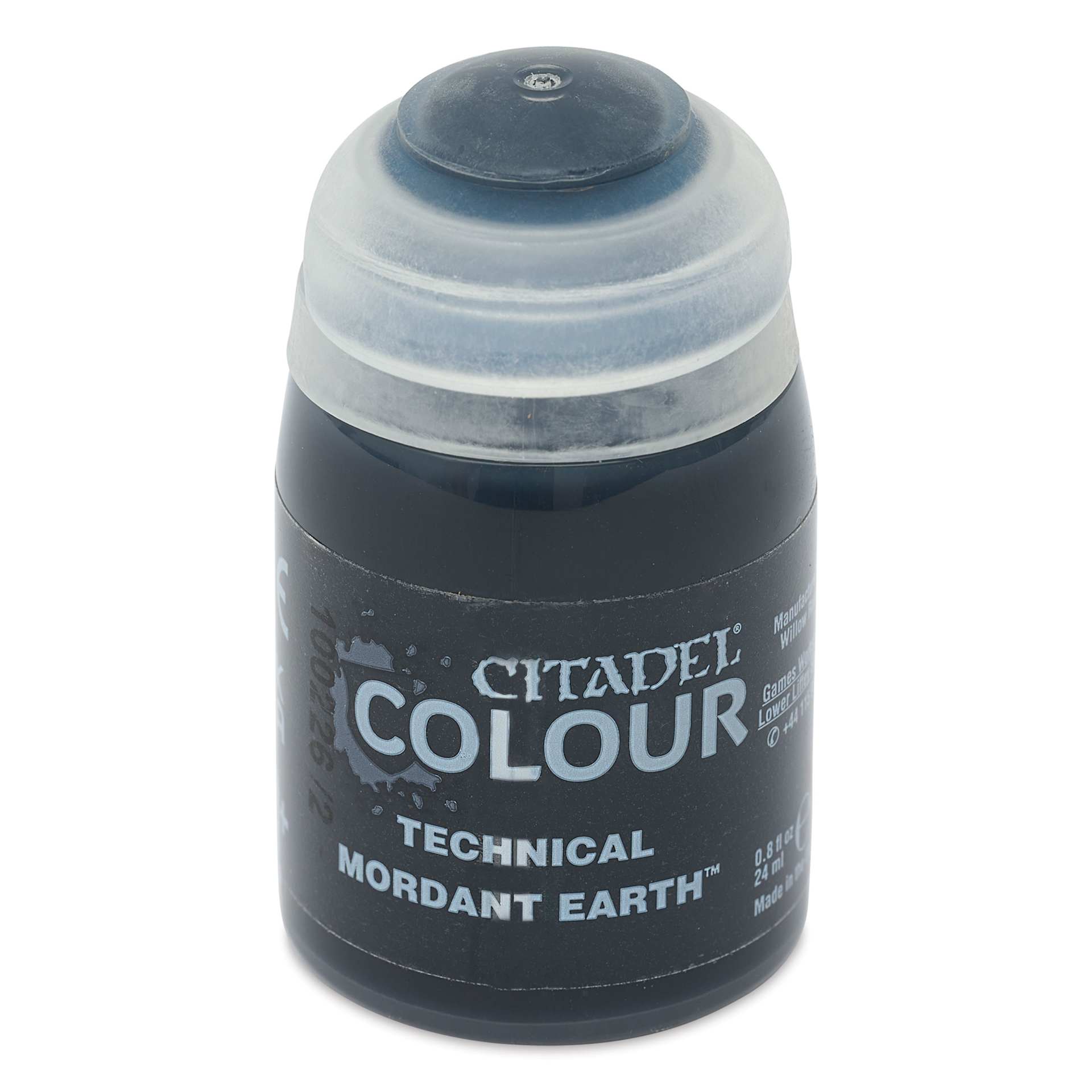 Citadel Technical Acrylic Paint - Mordant Earth, 24 ml, front of bottle