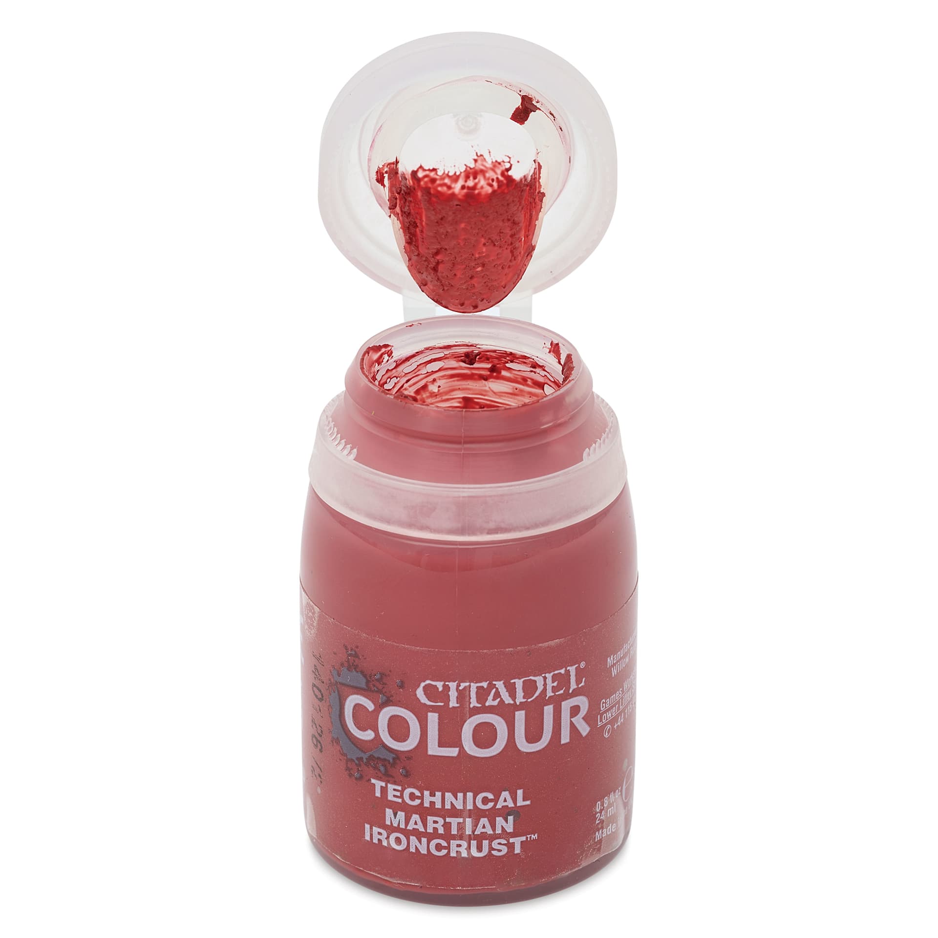 Citadel Technical Acrylic Paint - Martian Ironcrust, 24 ml, open bottle