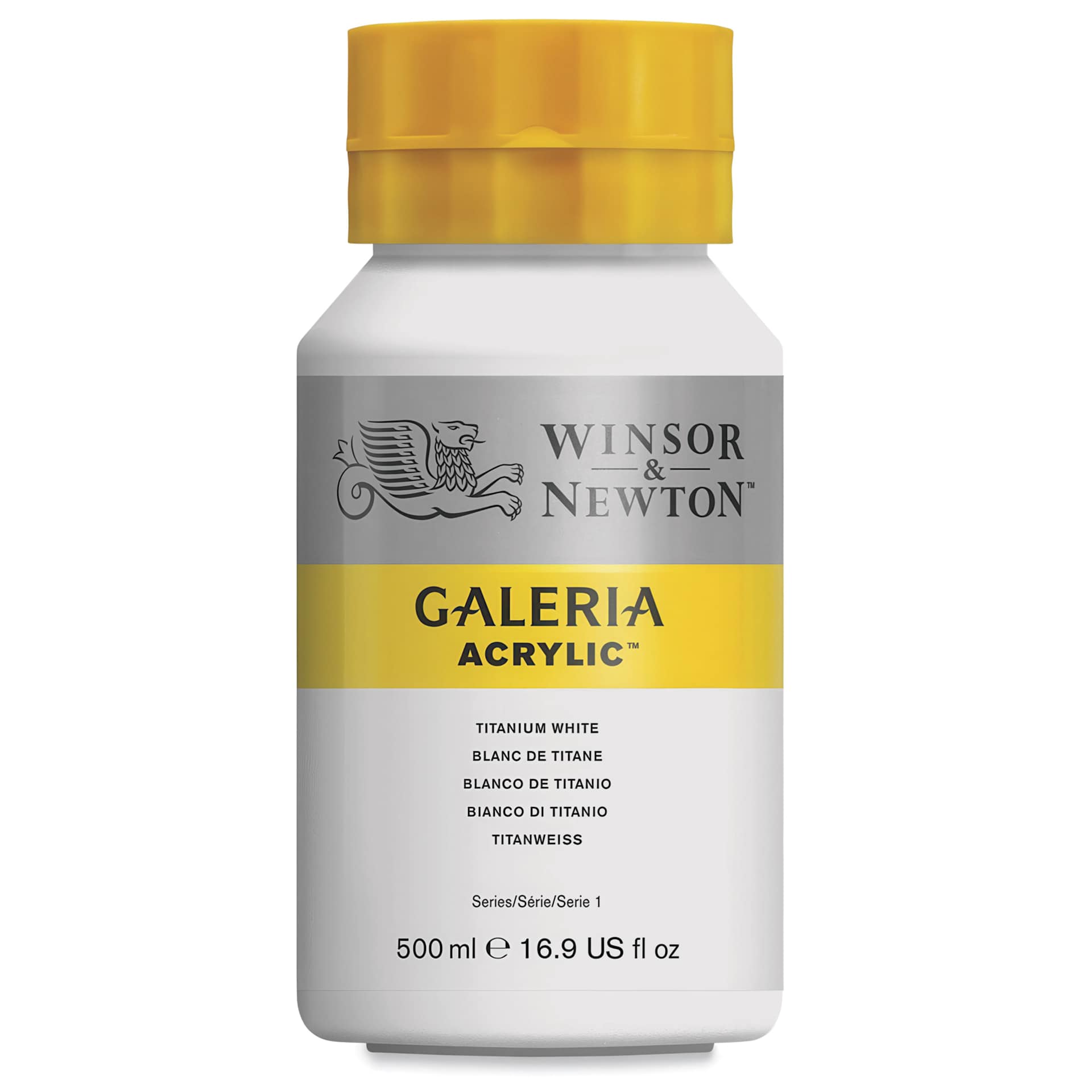 Winsor & Newton Galeria Flow Acrylics - Titanium White, 500 ml tube