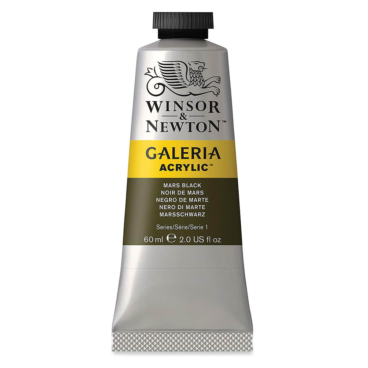 Winsor & Newton Galeria Flow Acrylics - Mars Black, 60 ml tube