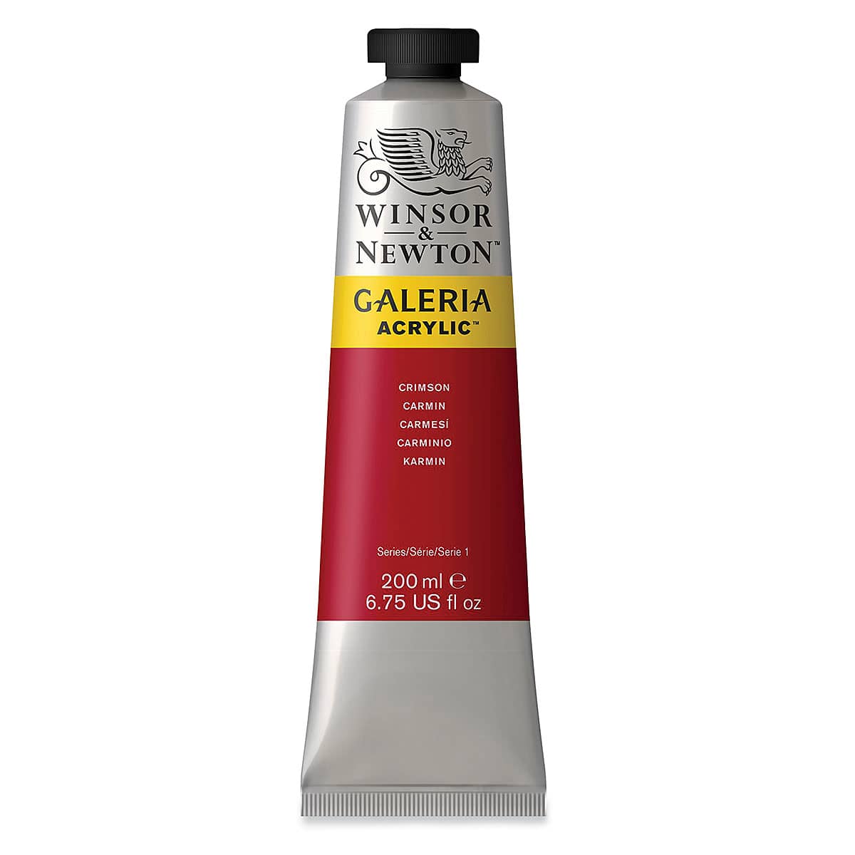 Winsor & Newton Galeria Flow Acrylics - Crimson, 200 ml tube