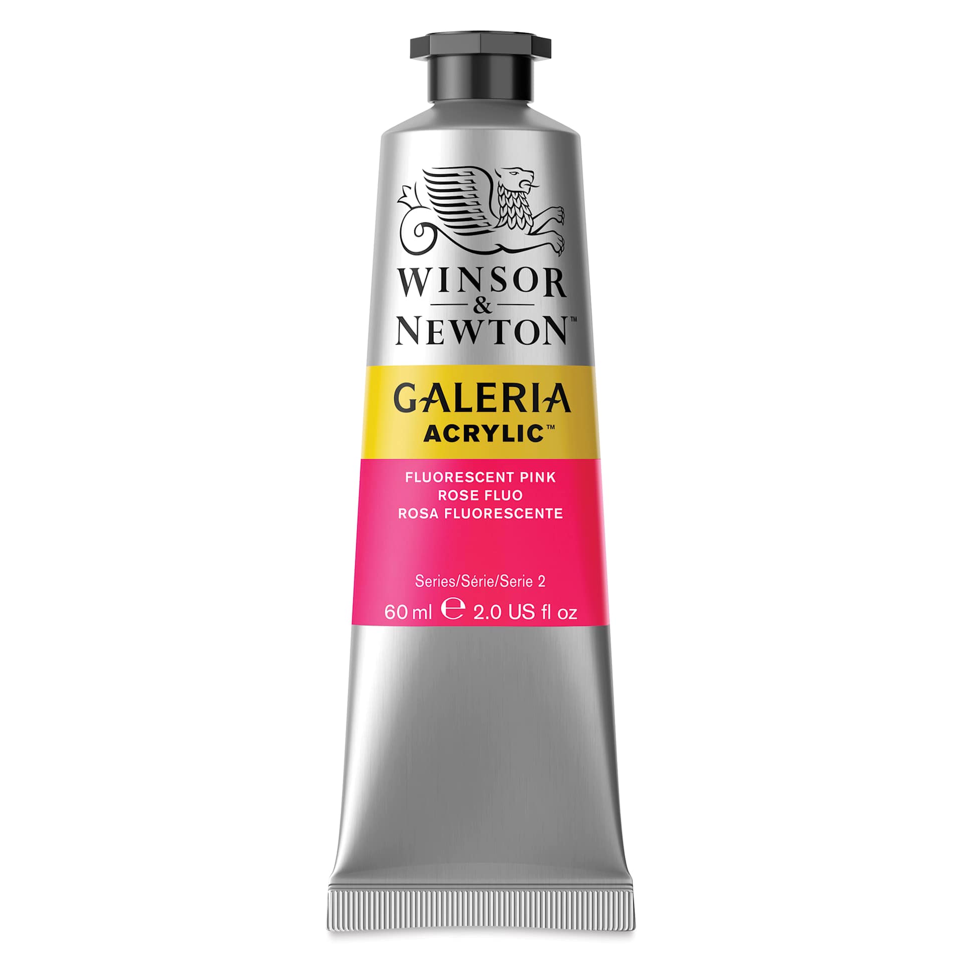 Winsor & Newton Galeria Flow Acrylics - Fluorescent Pink, 60 ml Tube