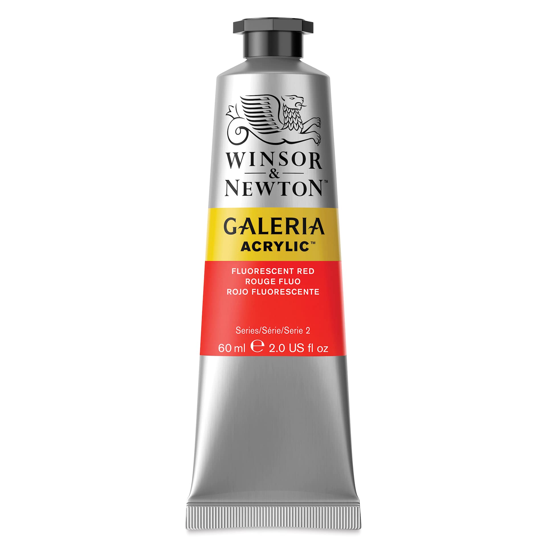 Winsor & Newton Galeria Flow Acrylics - Fluorescent Red, 60 ml Tube