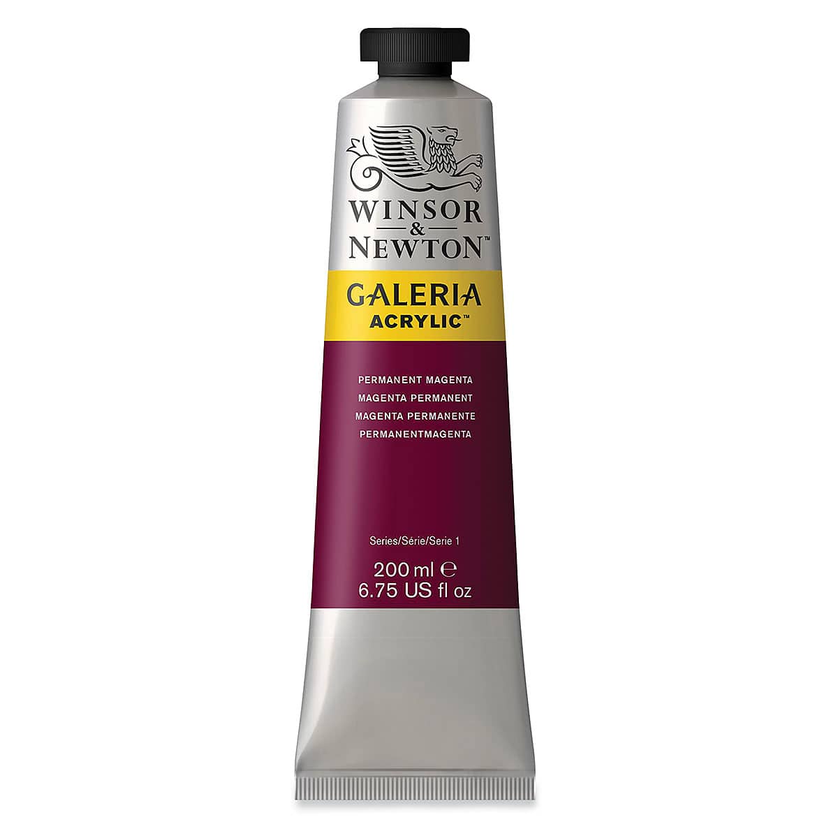 Winsor & Newton Galeria Flow Acrylics - Permanent Magenta, 200 ml tube