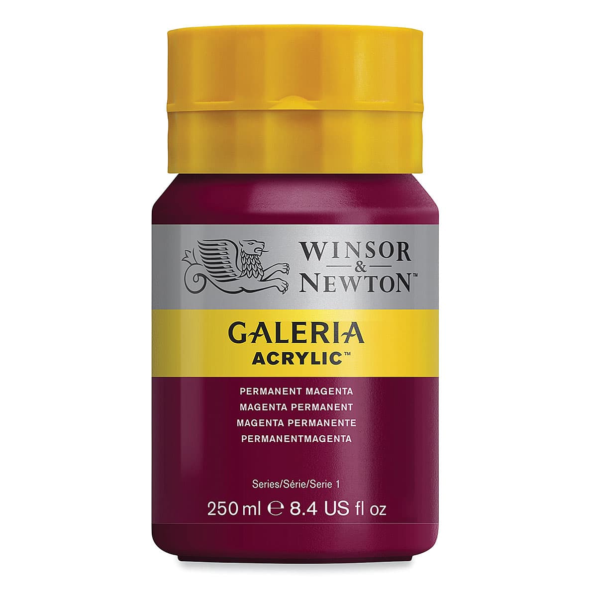 Winsor & Newton Galeria Flow Acrylics - Permanent Magenta, 250 ml tube