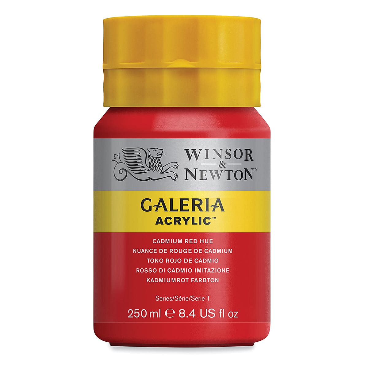 Winsor & Newton Galeria Flow Acrylics - Cadmium Red Hue, 250 ml tube