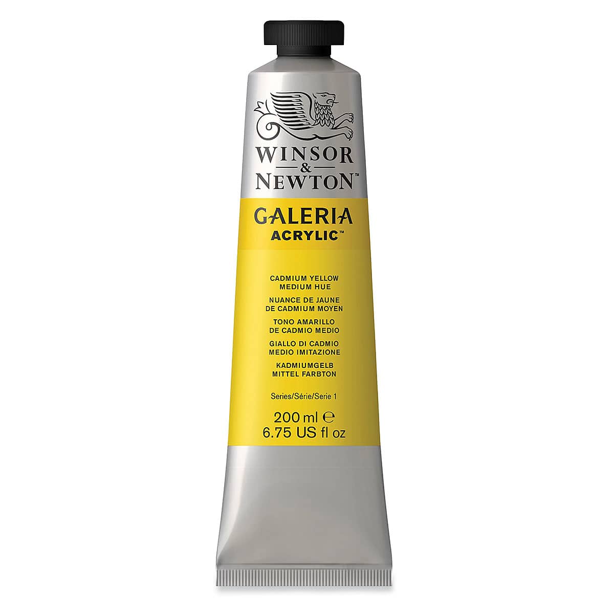 Winsor & Newton Galeria Flow Acrylics - Cadmium Yellow Medium Hue, 200 ml tube