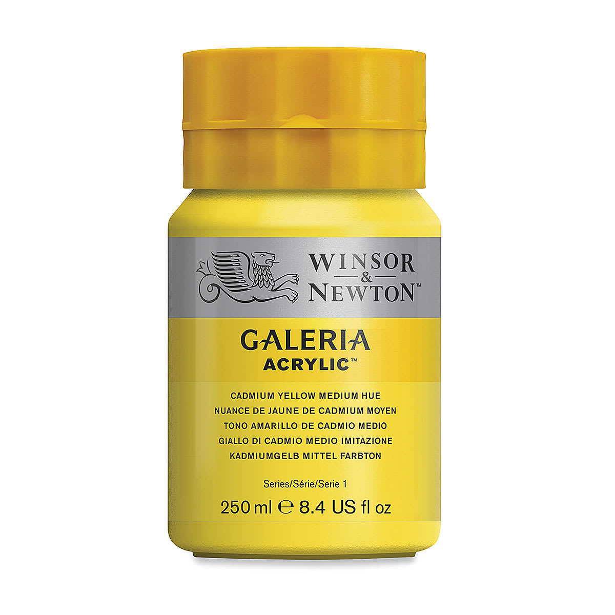 Winsor & Newton Galeria Flow Acrylics - Cadmium Yellow Medium Hue, 250 ml Winsor & Newton Galeria Flow Acrylics - Cadmium Yellow Medium Hue, 250 ml