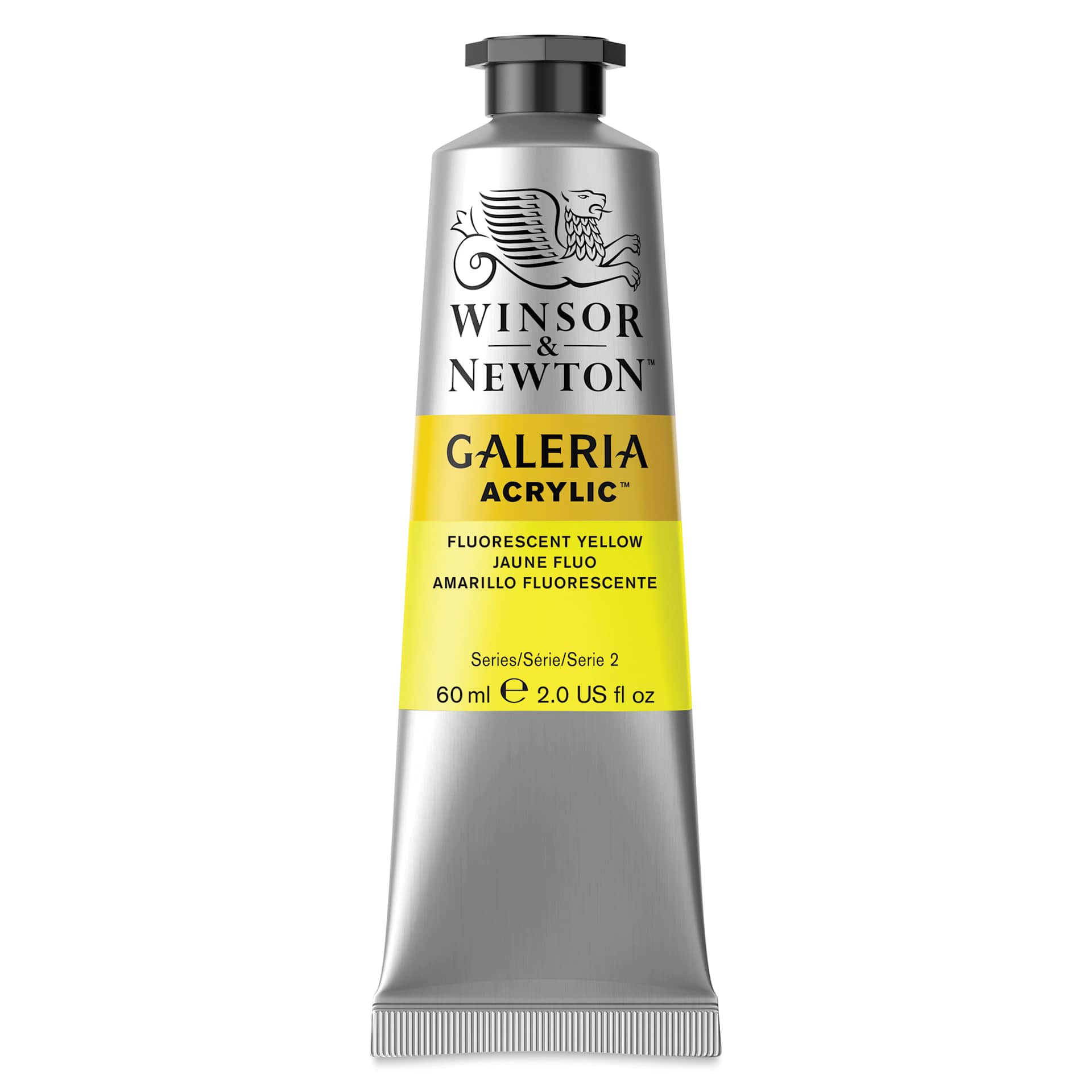 Winsor & Newton Galeria Flow Acrylics - Fluorescent Yellow, 60 ml Tube