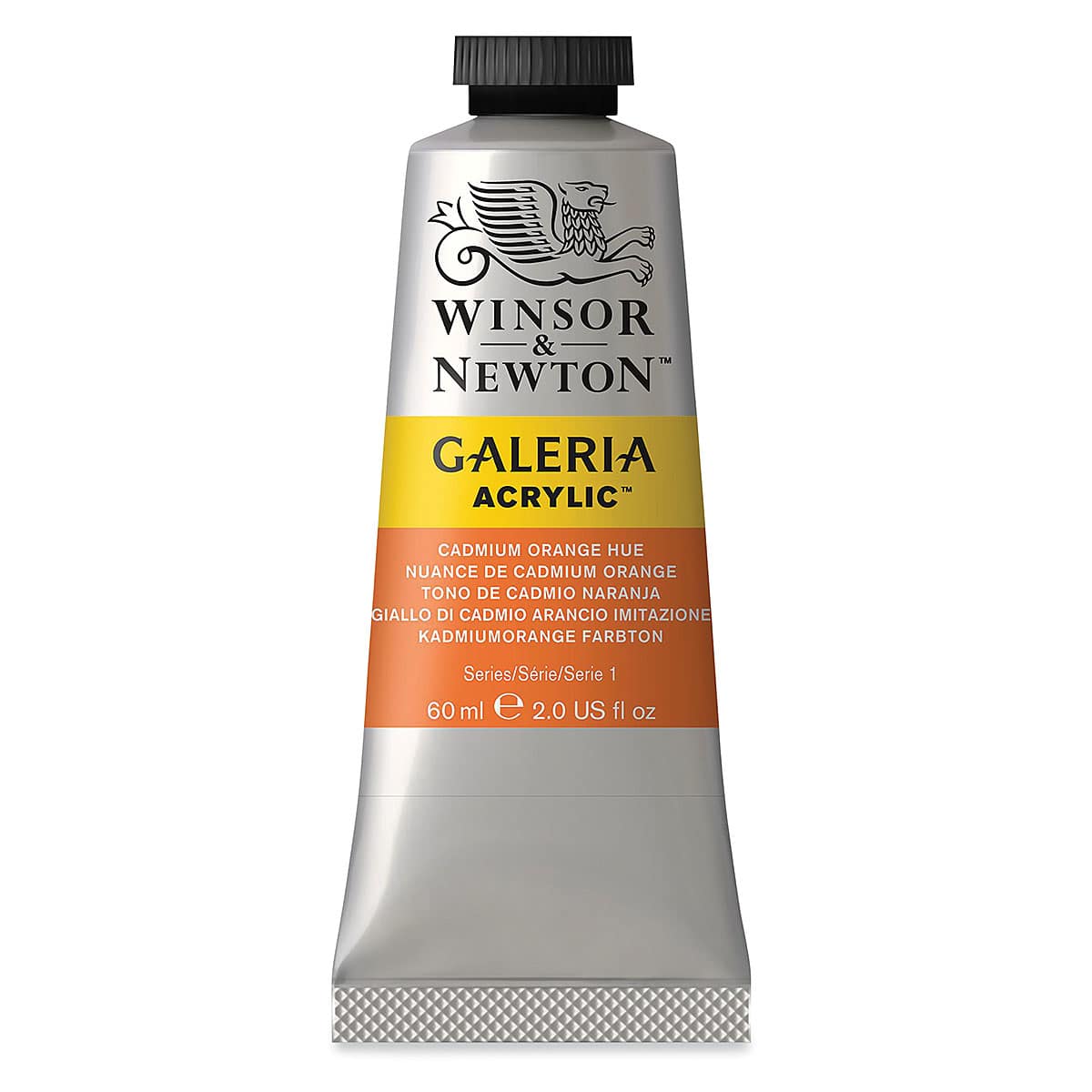 Winsor & Newton Galeria Flow Acrylics - Cadmium Orange Hue, 60 ml tube