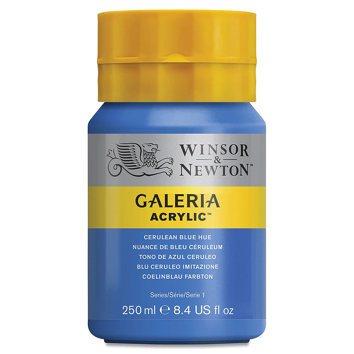 Winsor & Newton Galeria Flow Acrylics - Cerulean Blue Hue, 250 ml tube