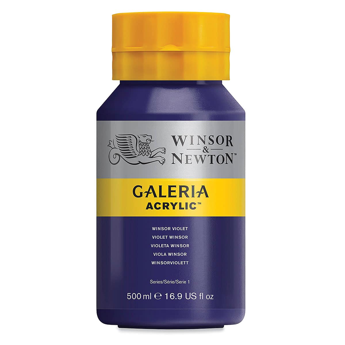 Winsor & Newton Galeria Flow Acrylics - Winsor Violet, 500 ml tube