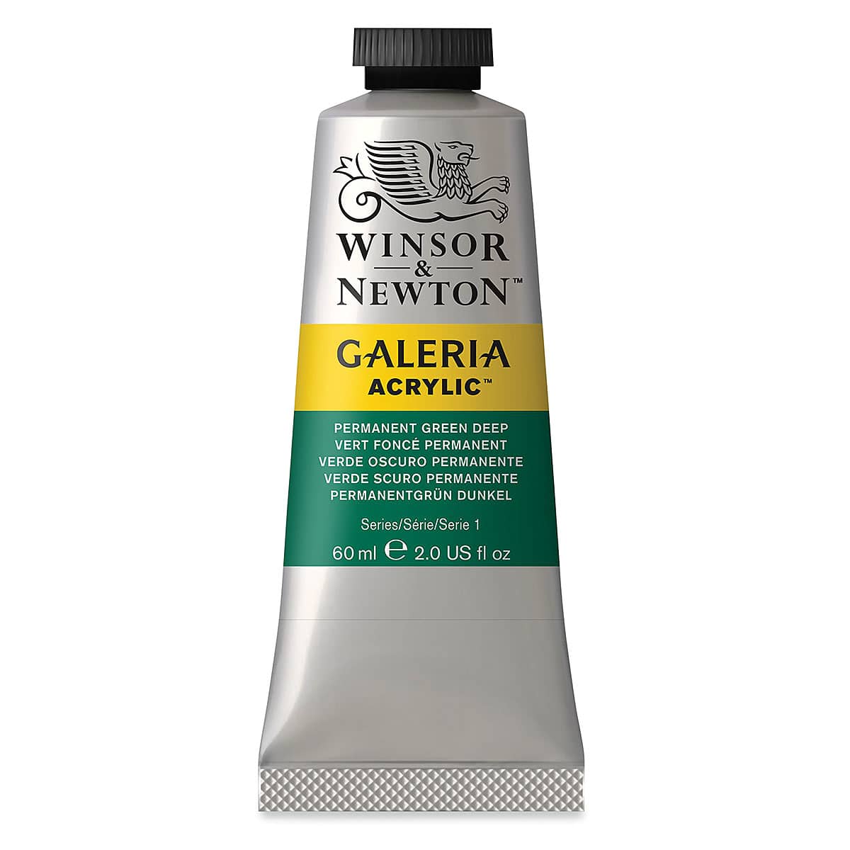 Winsor & Newton Galeria Flow Acrylics - Permanent Green Deep, 60 ml tube
