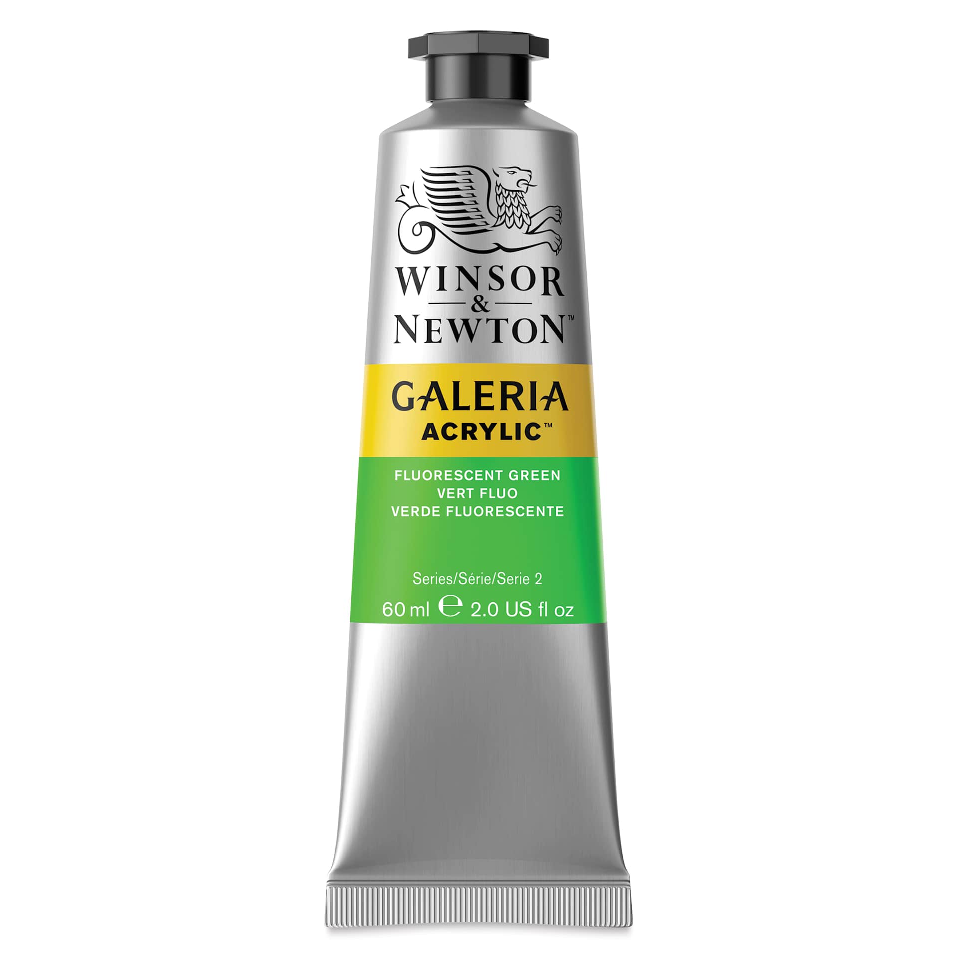 Winsor & Newton Galeria Flow Acrylics - Fluorescent Green, 60 ml Tube