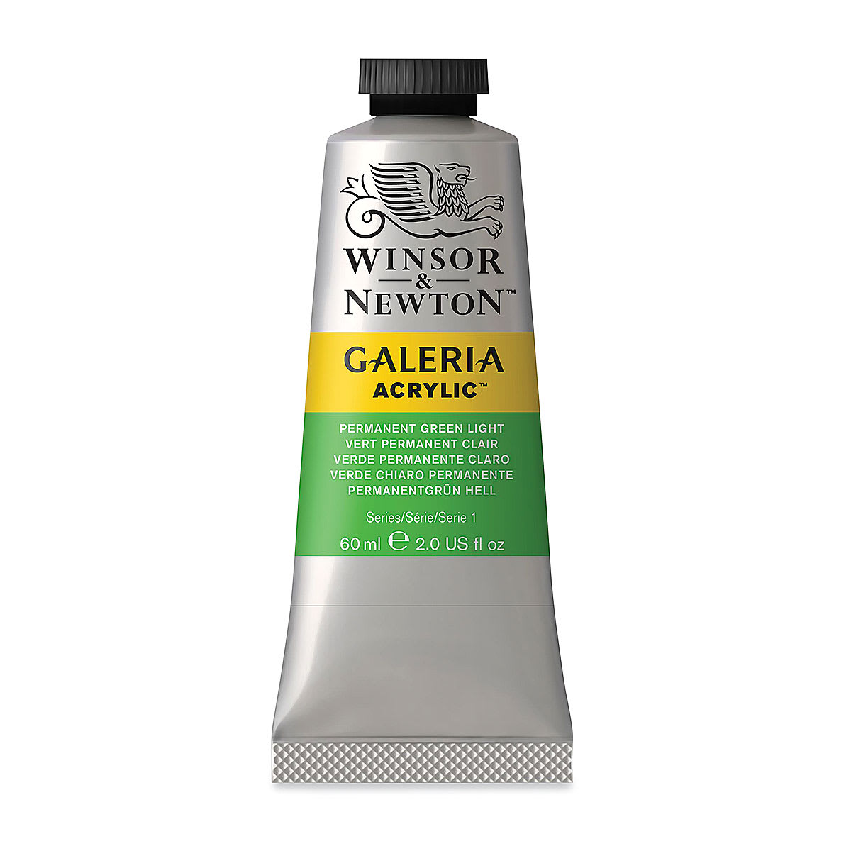 Winsor & Newton Galeria Acrylic - Permanent Green Light, 60 ml tube
