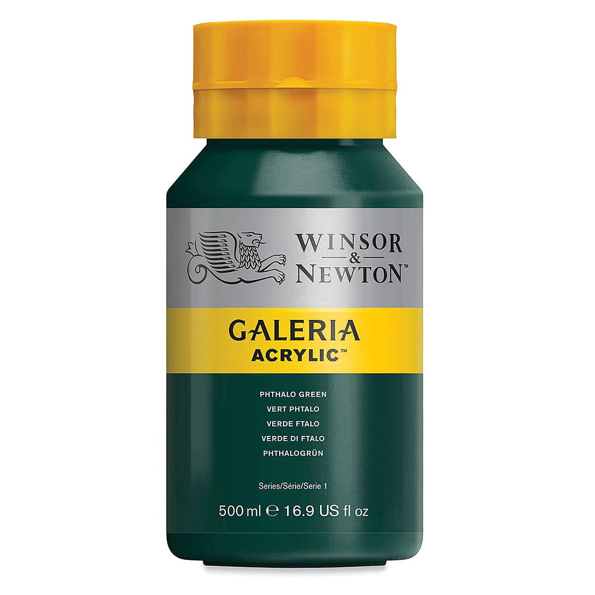 Winsor & Newton Galeria Flow Acrylics - Phthalo Green, 500 ml tube