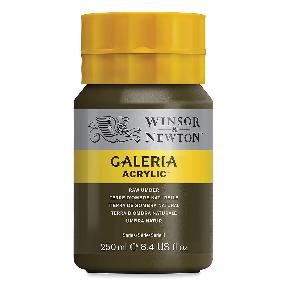 Winsor & Newton Galeria Flow Acrylics - Raw Umber, 250 ml tube