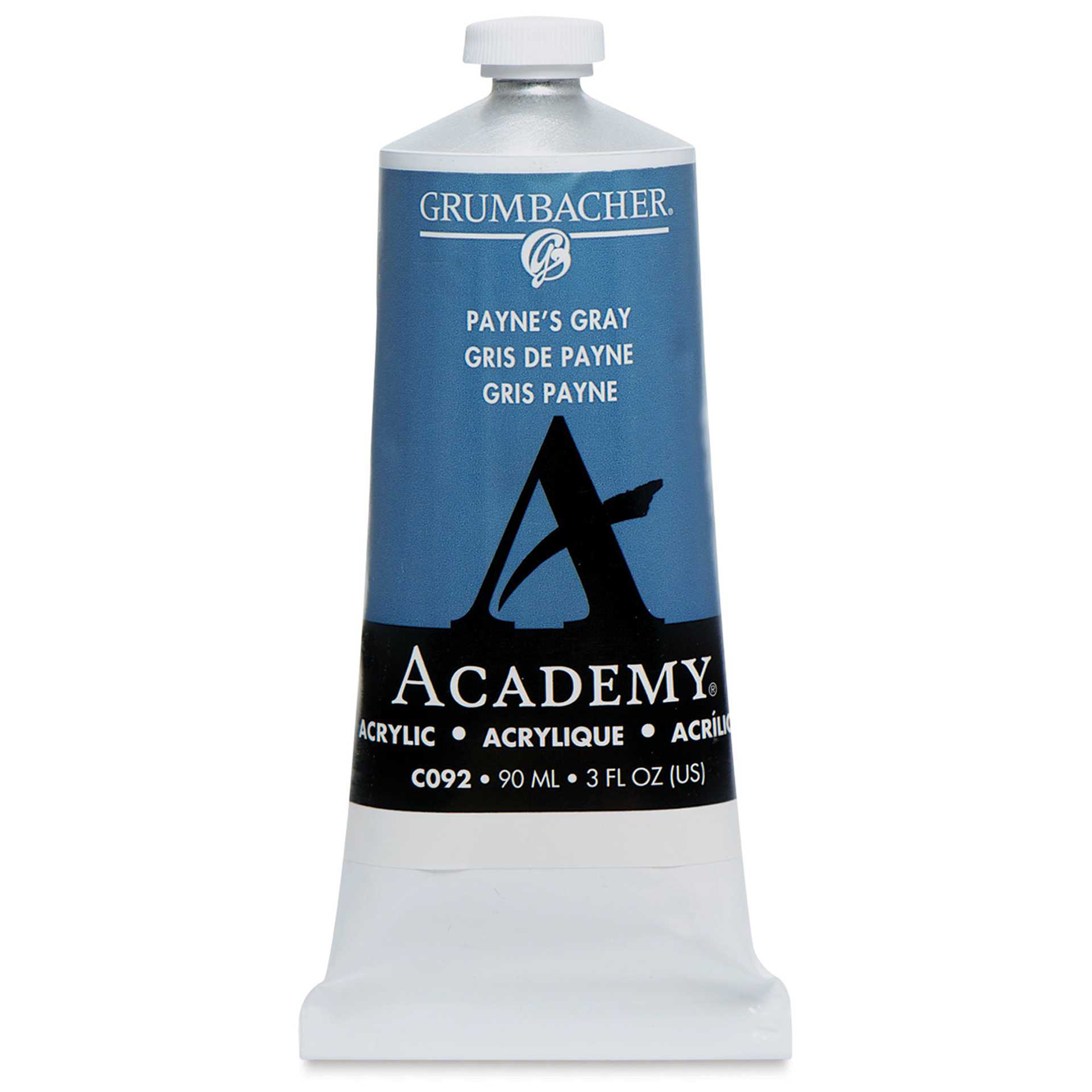 Grumbacher Academy Acrylic - Payne's Gray, 90 ml tube