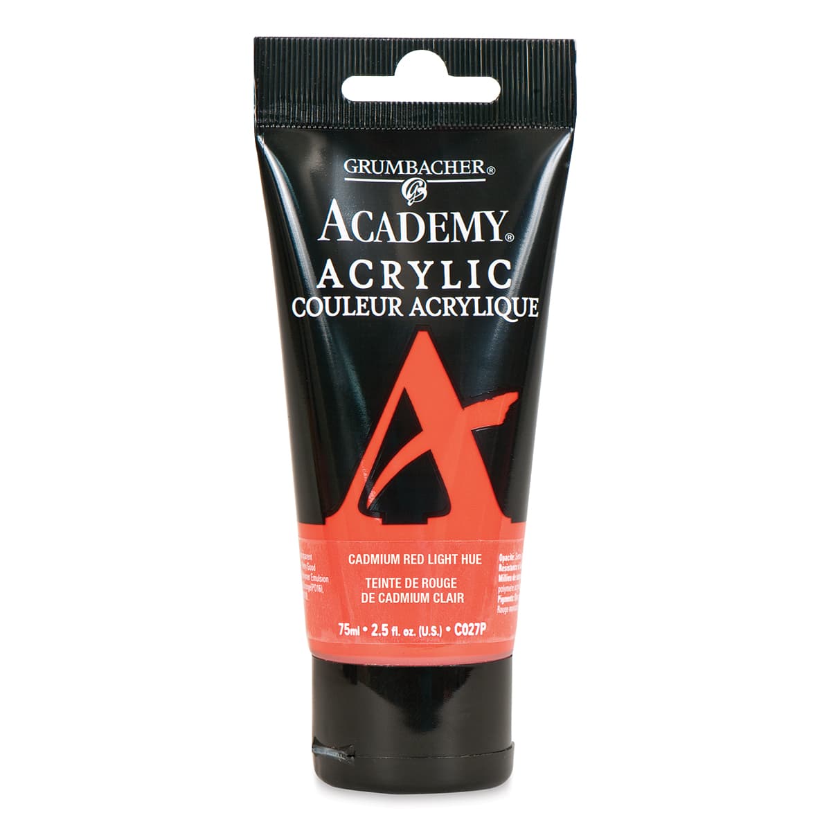 Grumbacher Academy Acrylic - Cadmium Red Hue, 75 ml tube