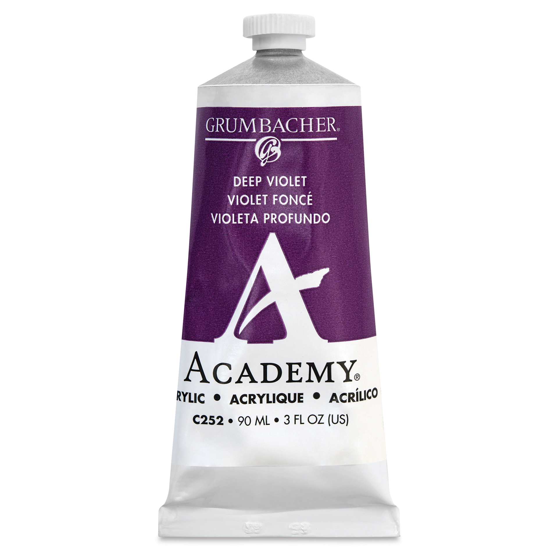 Grumbacher Academy Acrylic - Deep Violet, 90 ml tube