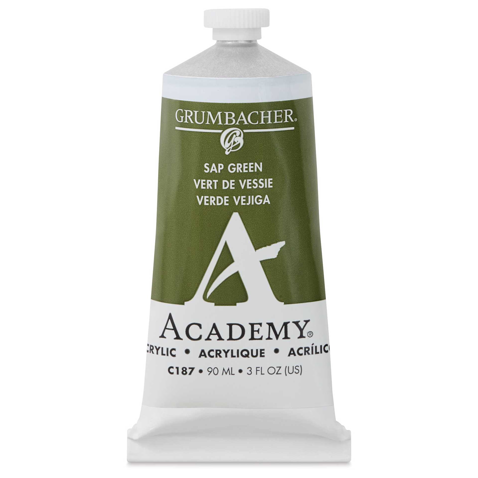 Grumbacher Academy Acrylic - Sap Green, 90 ml tube