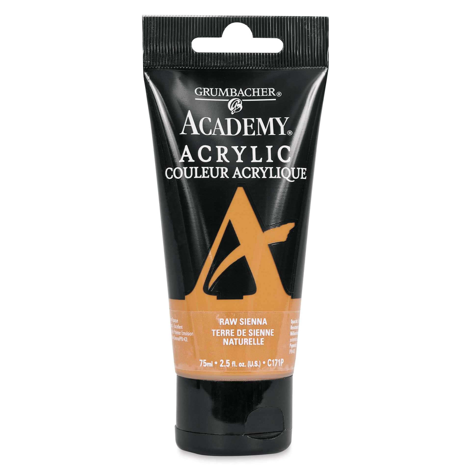 Grumbacher Academy Acrylic - Raw Sienna, 75 ml tube