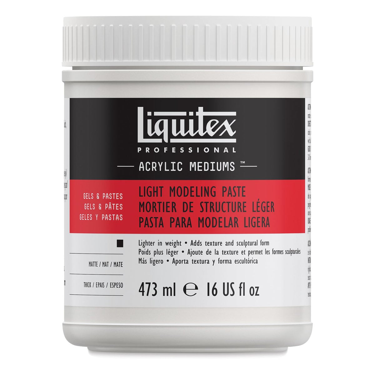 Liquitex Light Modeling Paste - 16 oz jar