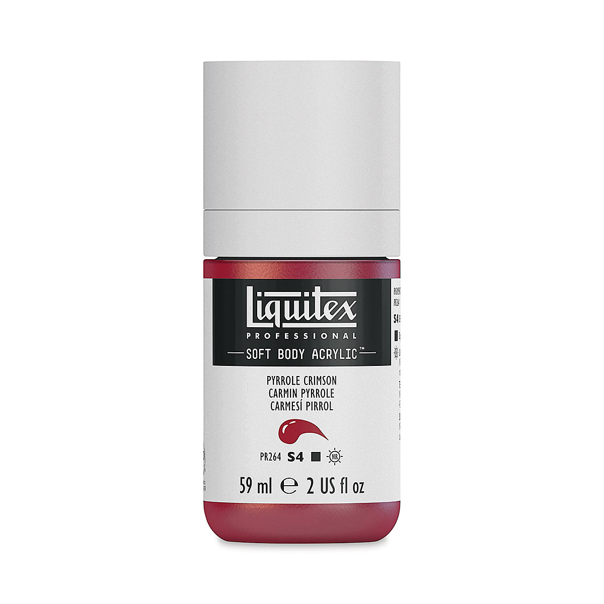 Liquitex Soft Body Artist Acrylics - Pyrrole Crimson, 2 oz