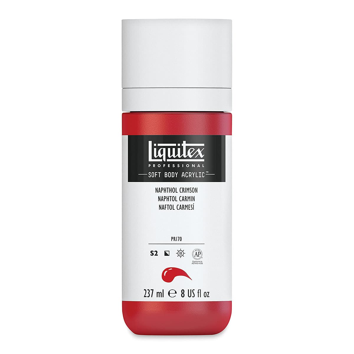 Liquitex Soft Body Artist Acrylics - Naphthol Crimson, 237 ml