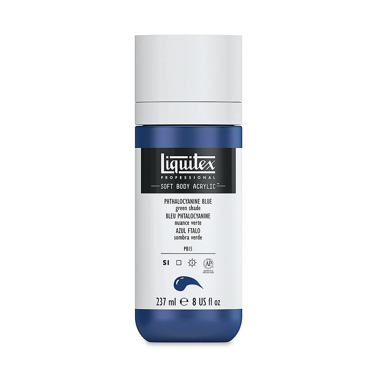 Liquitex Soft Body Artist Acrylics - Phthalo Blue Green Shade, 237 ml