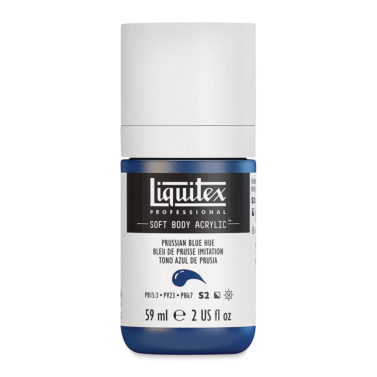 Liquitex Soft Body Artist Acrylics - Prussian Blue Hue, 59 ml bottle