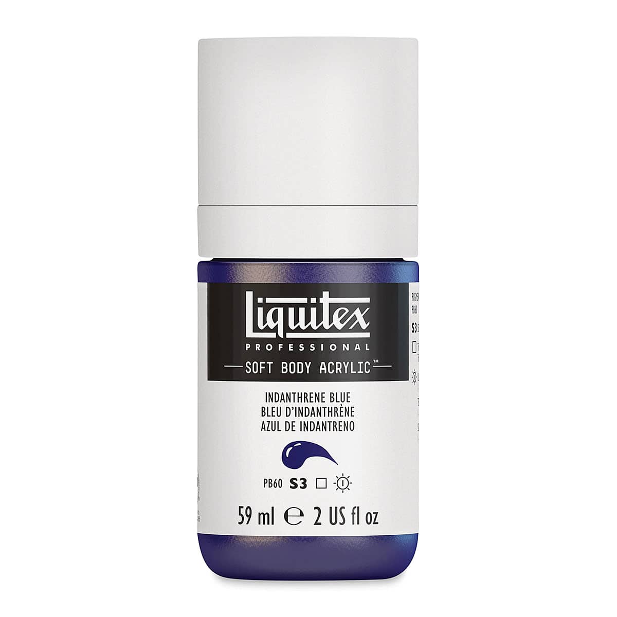 Liquitex Soft Body Artist Acrylics - Indanthrene Blue, 59 ml bottle