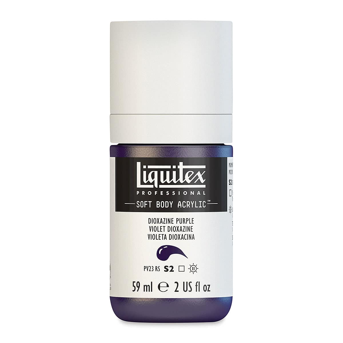 Liquitex Soft Body Artist Acrylics - Dioxazine Purple, 59 ml bottle