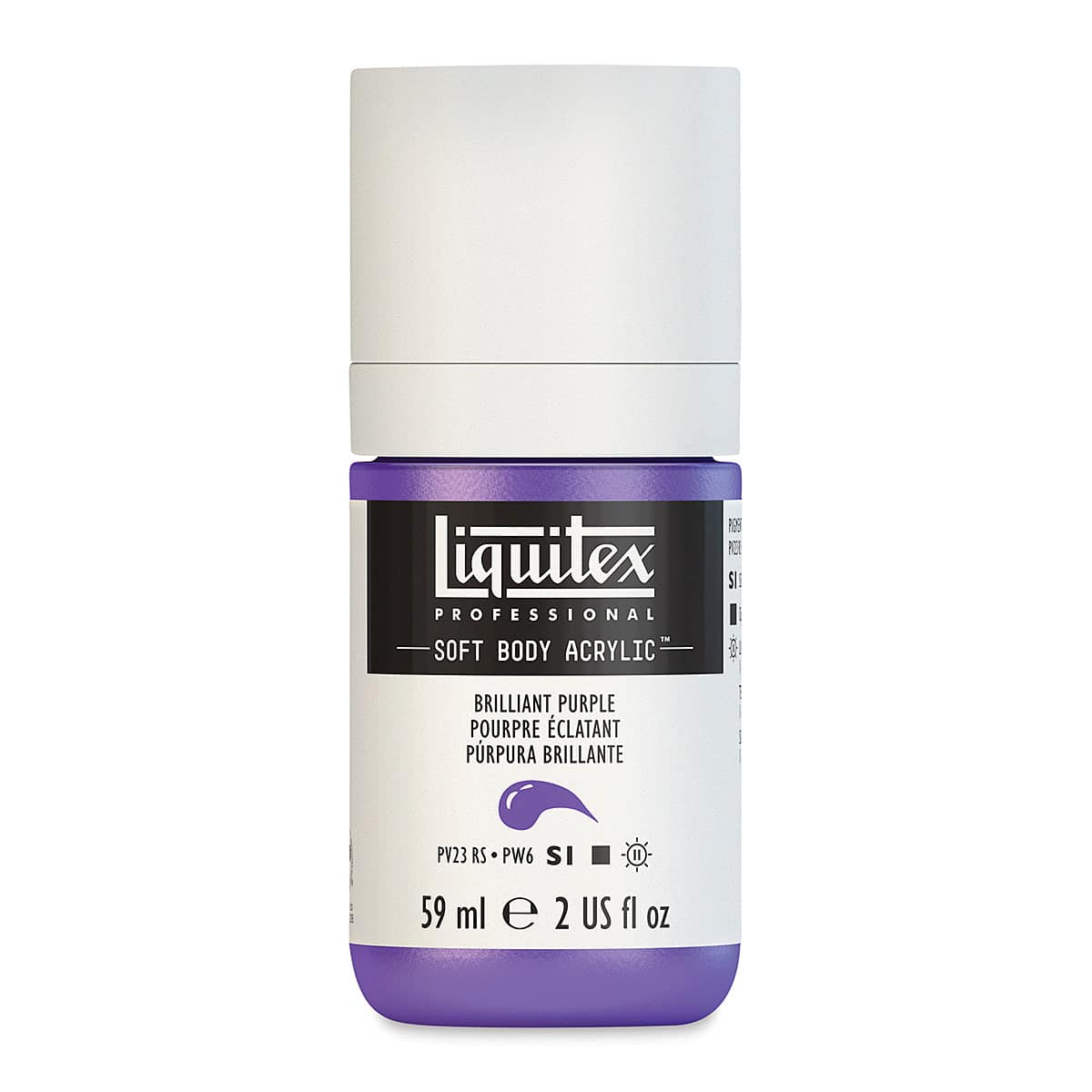 Liquitex Soft Body Artist Acrylics - Brilliant Purple, 59 ml bottle