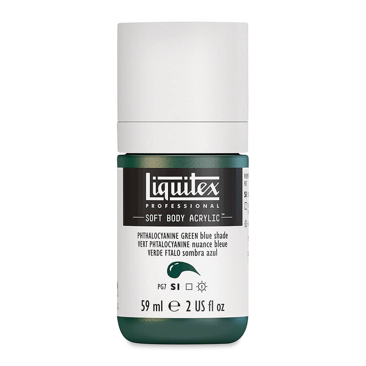 Liquitex Soft Body Artist Acrylics - Phthalo Green (Blue Shade), 59 ml bottle