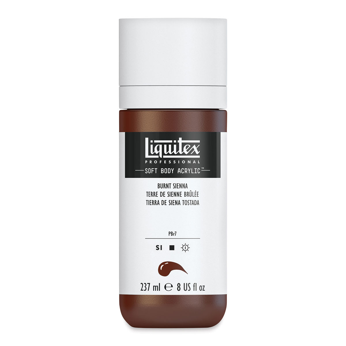 Liquitex Soft Body Artist Acrylics - Burnt Sienna, 237 ml