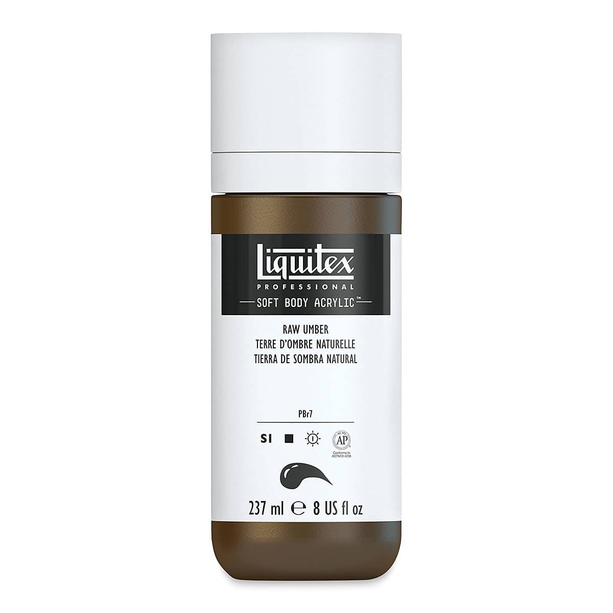 Liquitex Soft Body Artist Acrylics - Raw Umber, 237 ml