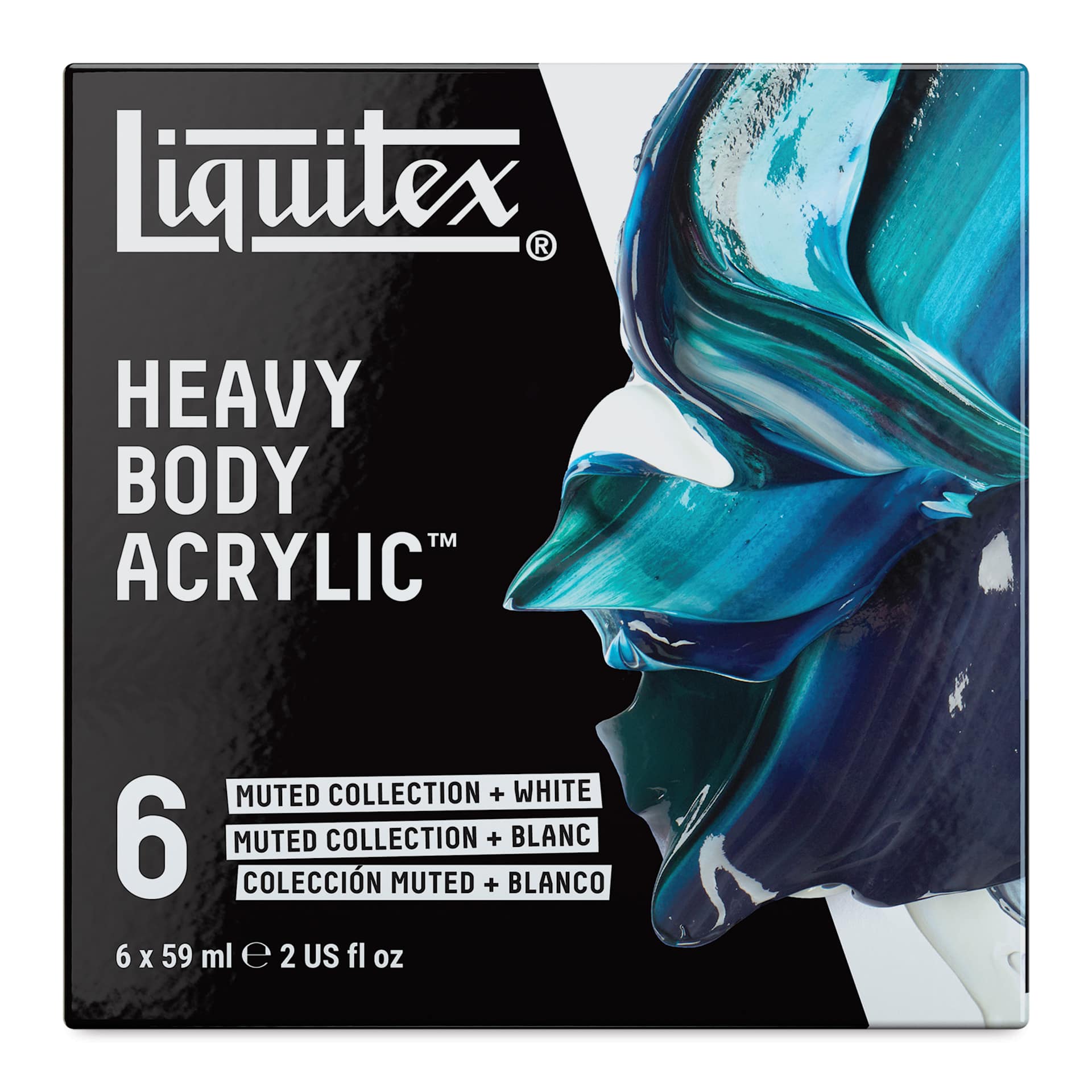 Liquitex Professional Heavy Body Acrylics - Set of 6, Muted Colors, 59 ml, front of package